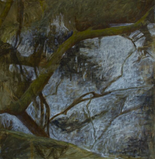 Över vatten 140 x 139 cm