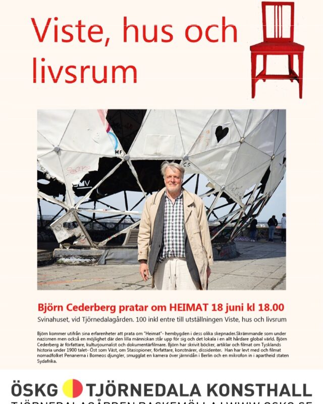 Imorgon 18/6 kl 18 
Björn Cederberg pratar om Heimat, 
mer info https://oskg.se/